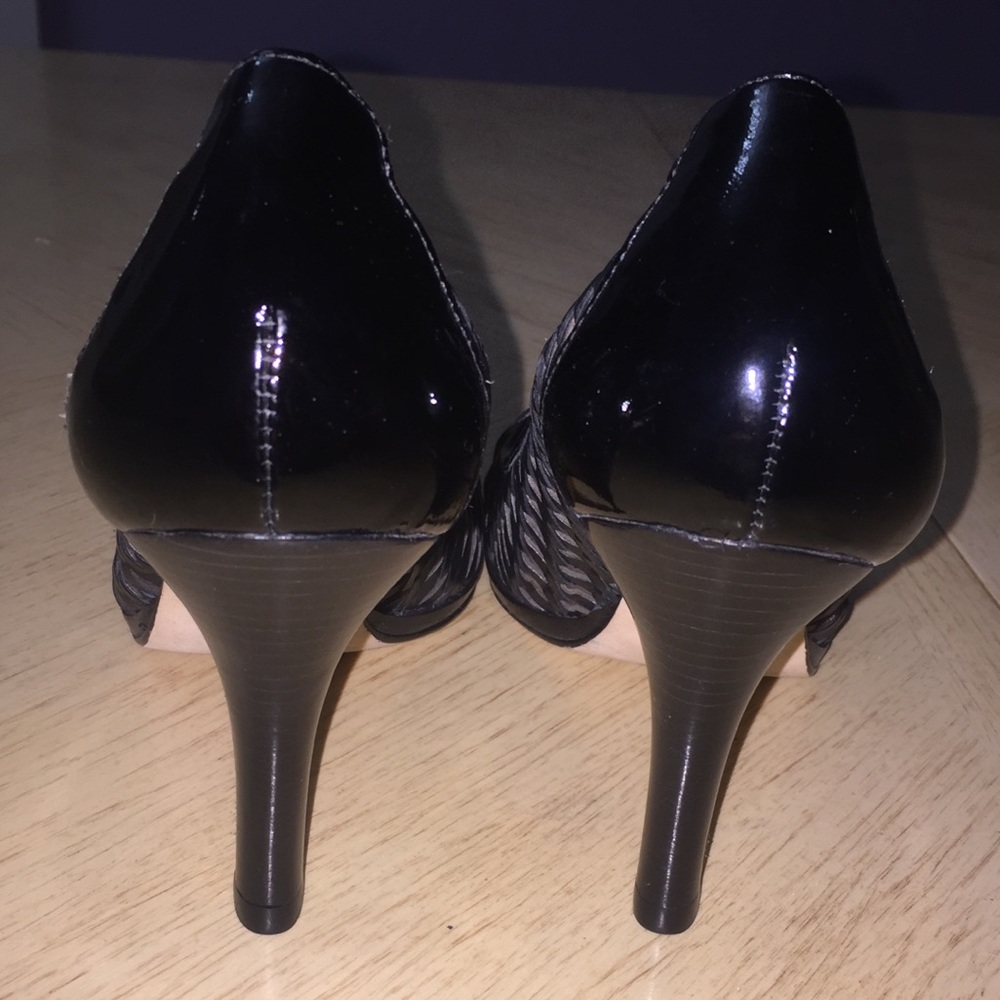 Cole Haan X Nike Air Peep Toe Woven Pumps Sz 9 - Picture 3 of 7